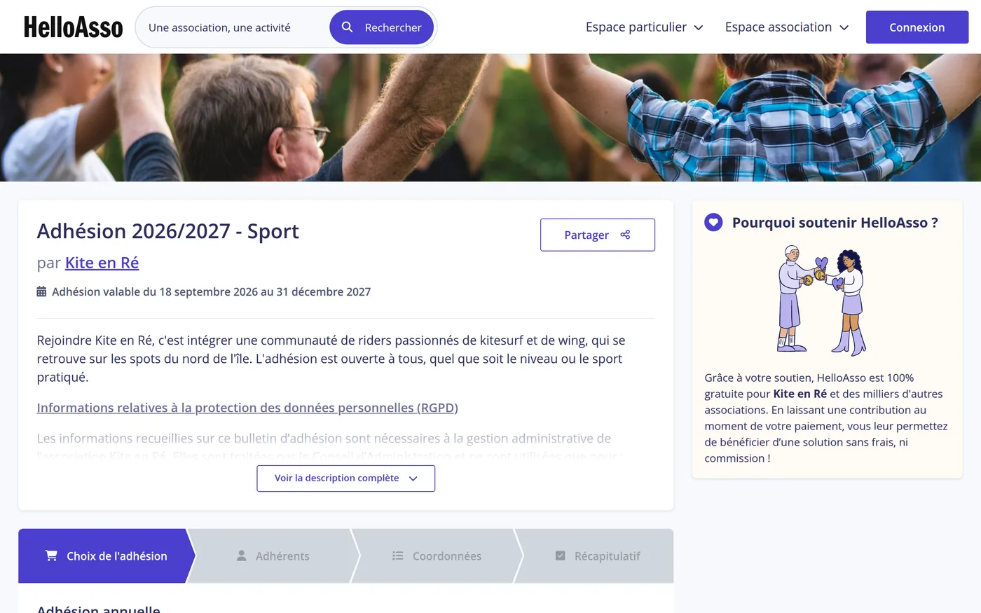 Ouvrir le formulaire