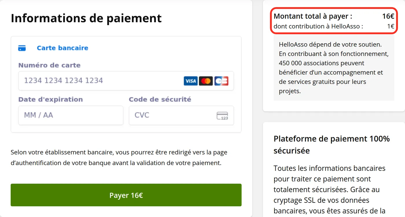 Payer par carte