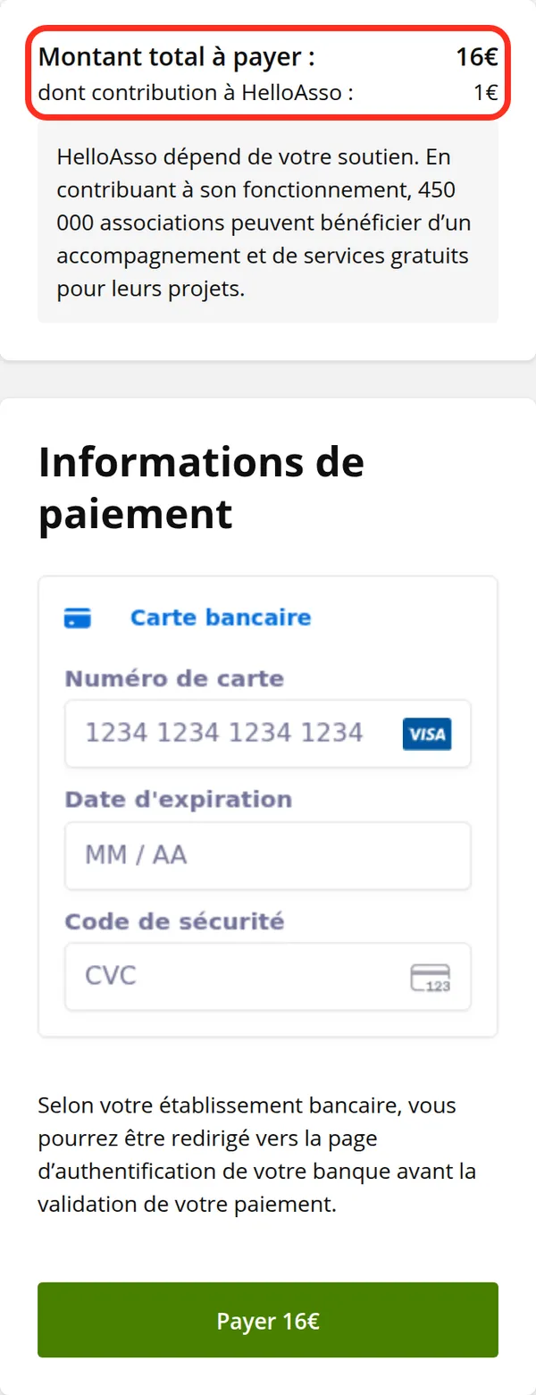 Payer par carte